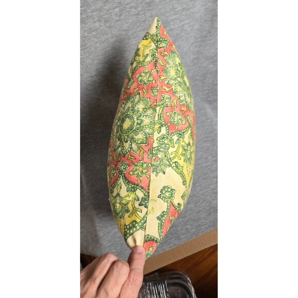 Stratford Home Decorative Accent Pillow 16"  Yellow Coral Green - Picture 13 of 13